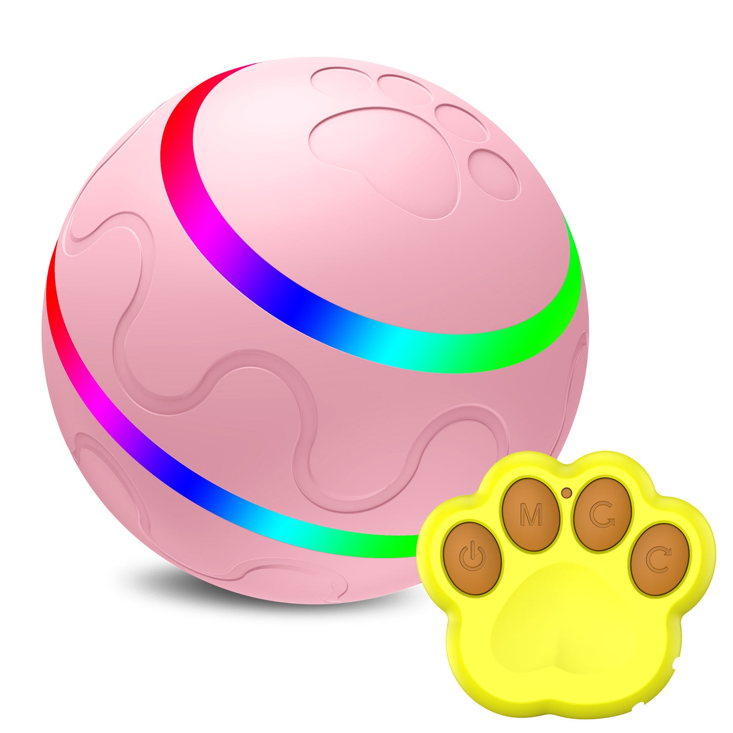 Interactive USB Pet Ball Toy with Self-Rotating Fun!