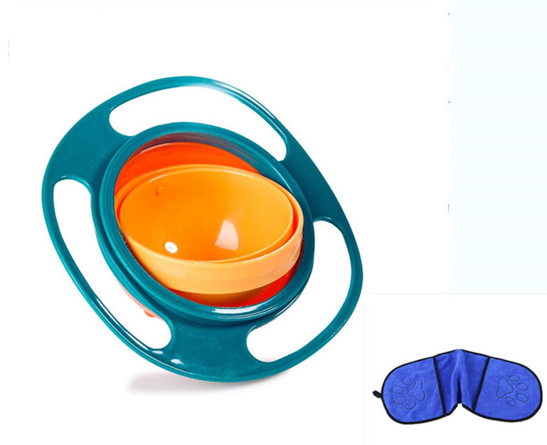 360° Rotating Spill-Proof Universal Bowl – Perfect for Mess-Free Meals