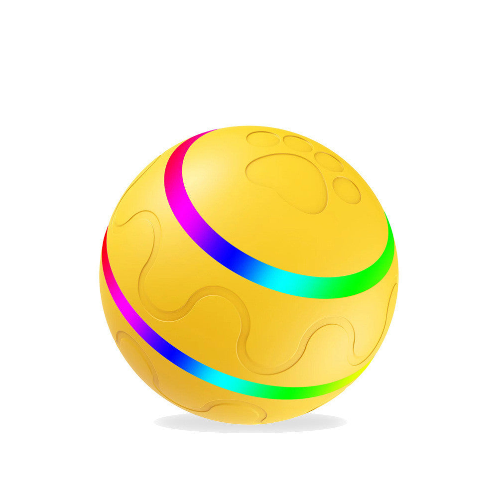 Interactive USB Pet Ball Toy with Self-Rotating Fun!