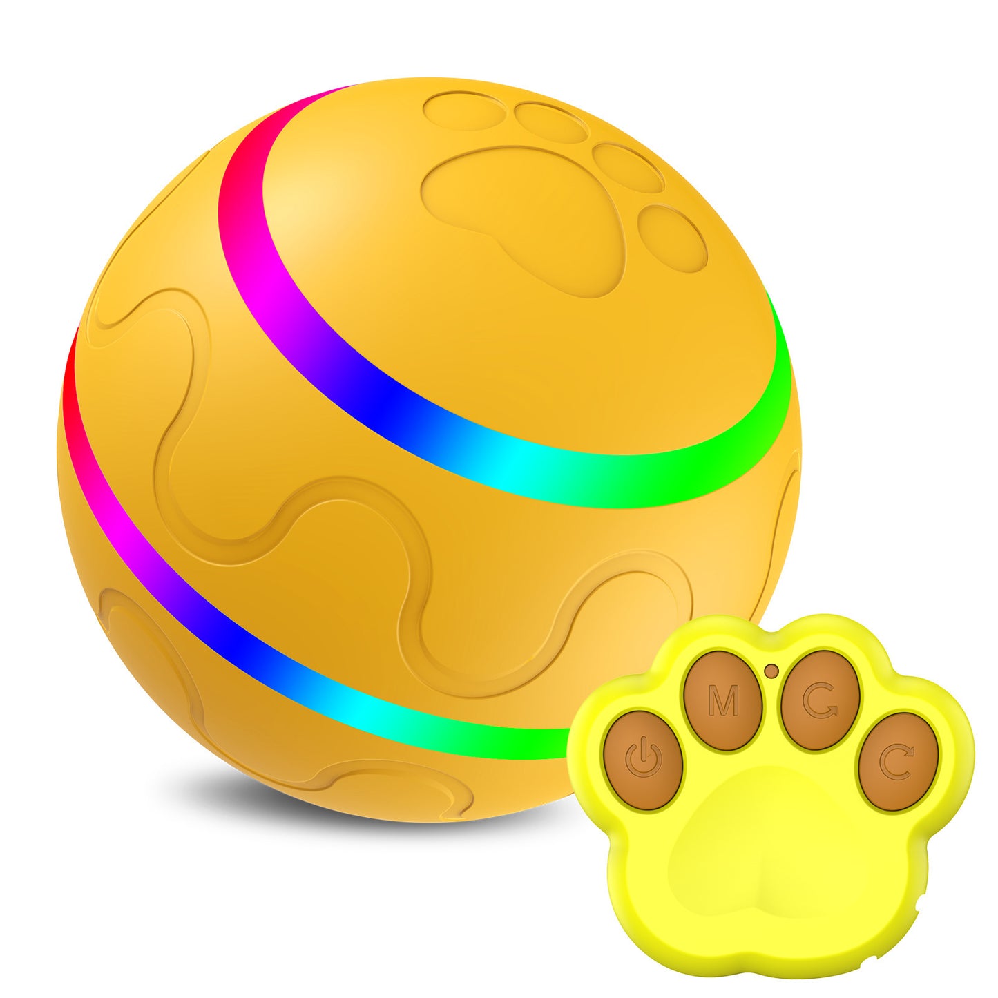 Interactive USB Pet Ball Toy with Self-Rotating Fun!