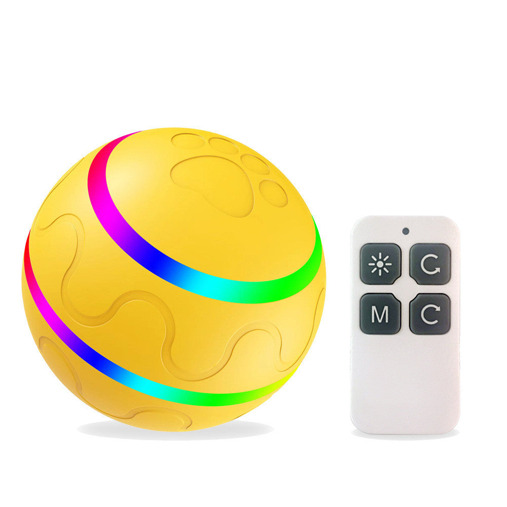 Interactive USB Pet Ball Toy with Self-Rotating Fun!