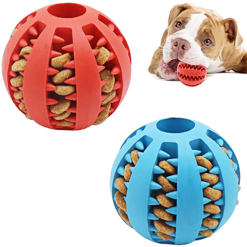 Interactive Elasticity Rubber Dog Ball Toy for Playful Pups