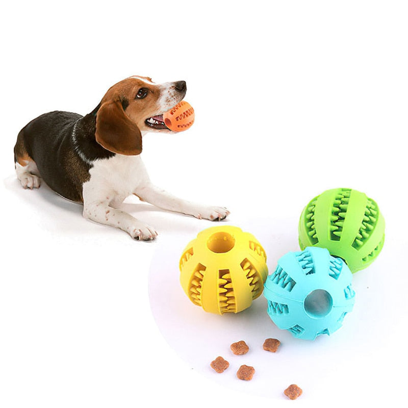 Interactive Elasticity Rubber Dog Ball Toy for Playful Pups