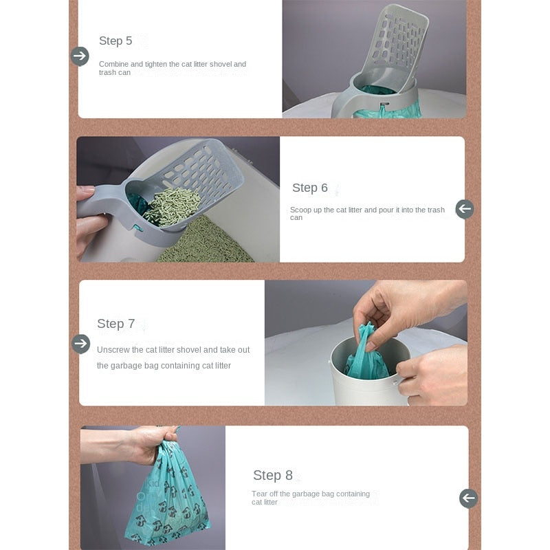 Efficient Self-Cleaning Cat Litter Box Scoop for Cat Enthusiasts