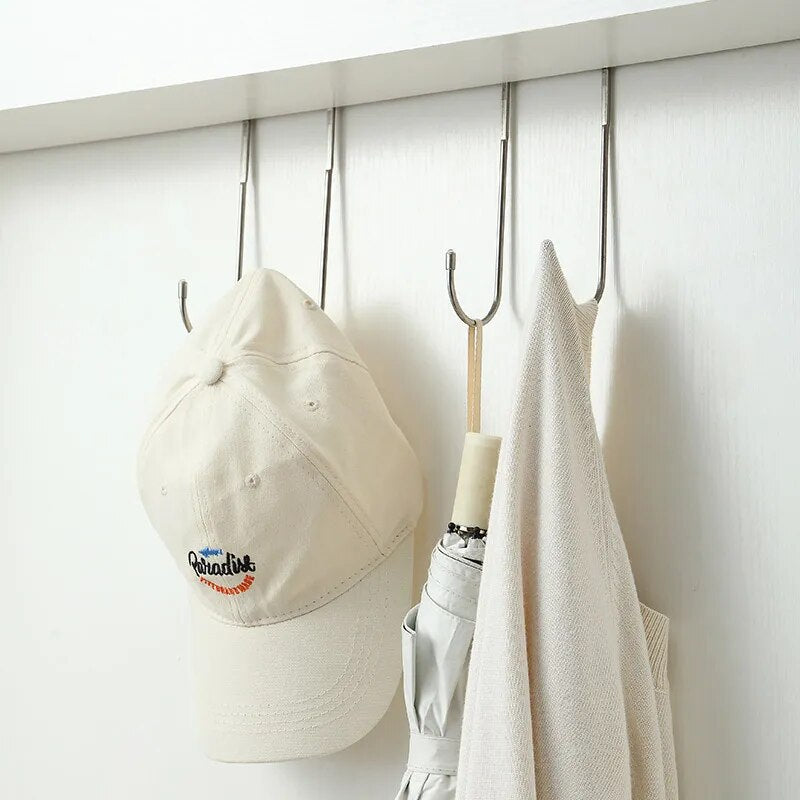 Stainless Steel Double S-Shape Storage Hook for Kitchen and Bathroom