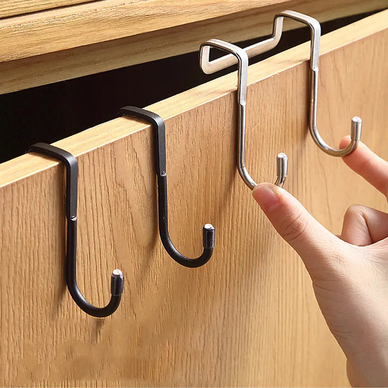 Stainless Steel Double S-Shape Storage Hook for Kitchen and Bathroom