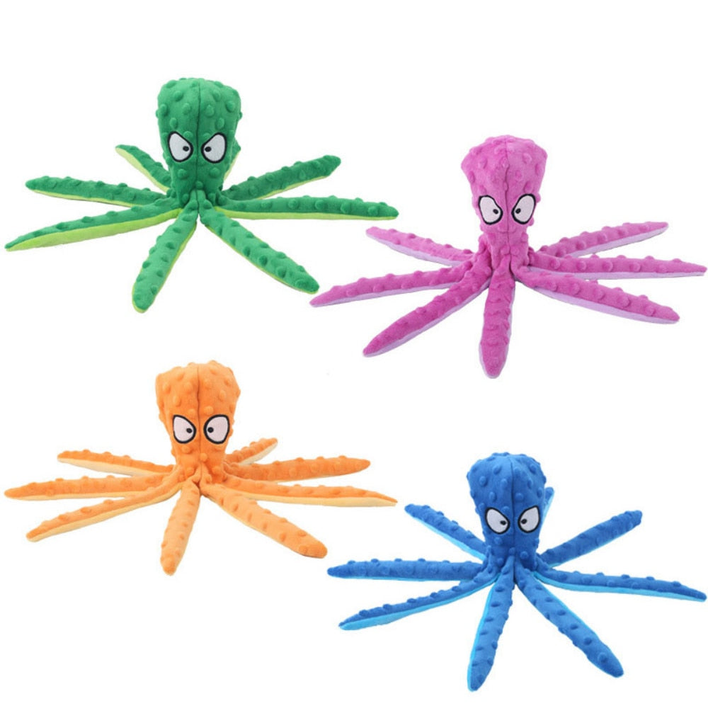 Cute Interactive Plush Octopus Toy for Dogs