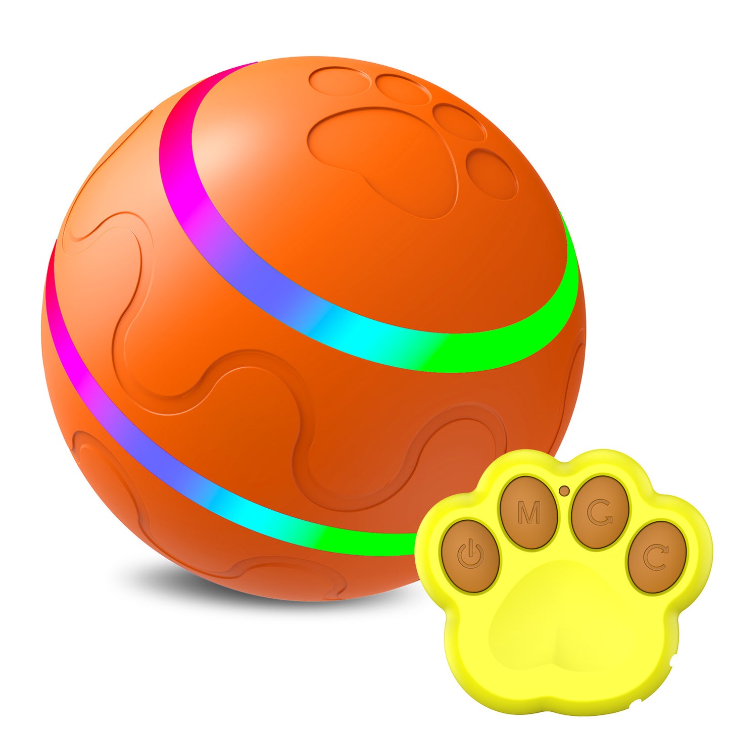 Interactive USB Pet Ball Toy with Self-Rotating Fun!