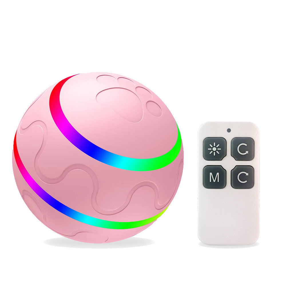 Interactive USB Pet Ball Toy with Self-Rotating Fun!