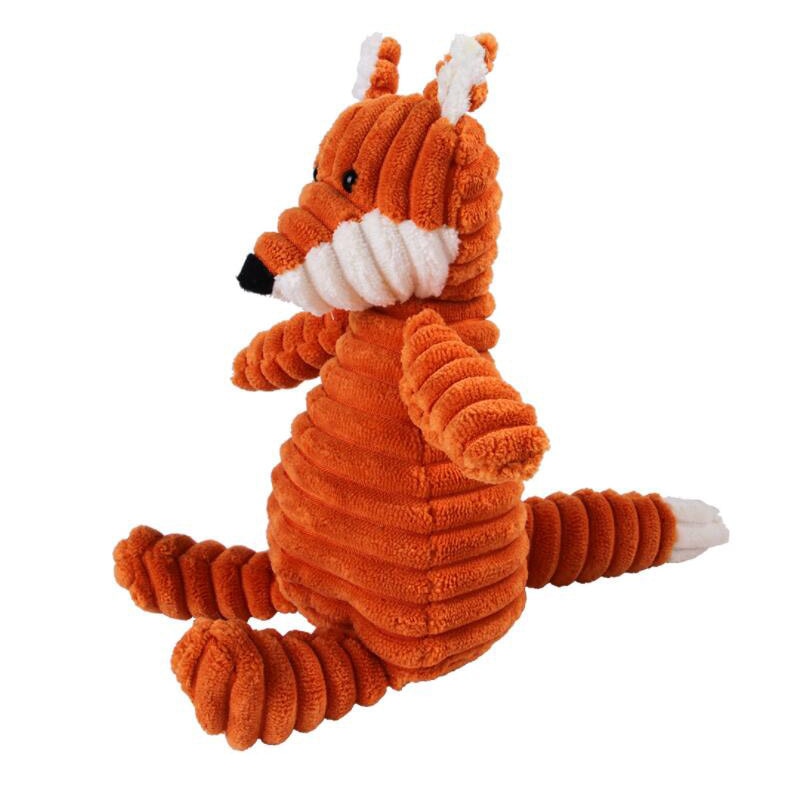 Funny Bite-Resistant Plush Dog Toys in Various Animal Shapes