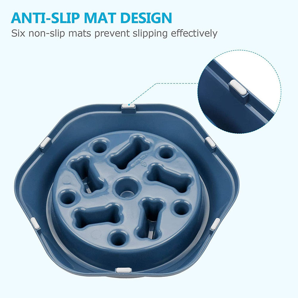 Effective Anti-Gulping Slow Feeder Bowl for Dogs