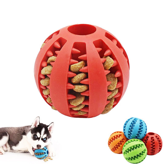 Interactive Elasticity Rubber Dog Ball Toy for Playful Pups